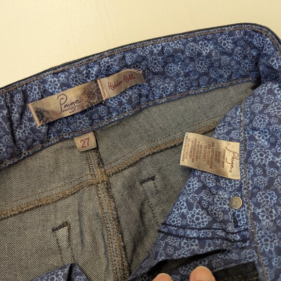 Paige Premium Denim Size 27 Hidden Hills Dark Wash Bootcut Jeans - Picture 10 of 16